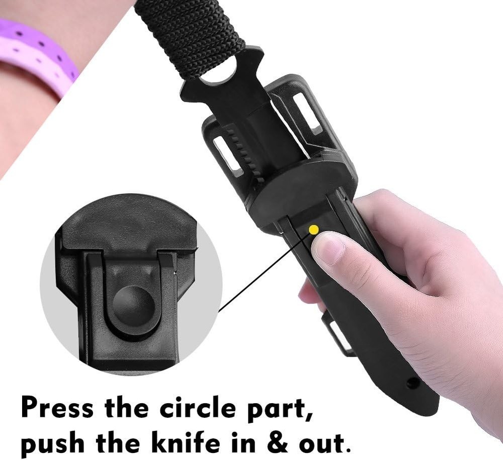Cuchillo de buceo - Cuchillo de buceo con funda, 2 tipos de funda