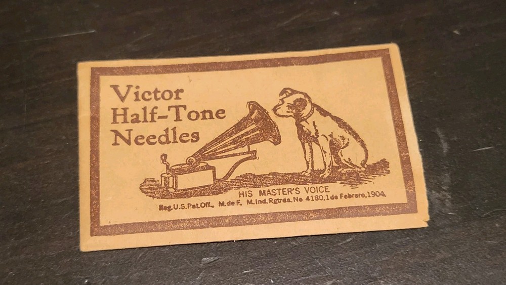 Gramophone phonograph needle Packet Rca Victor Nipper Hmv Half Tone - Empty