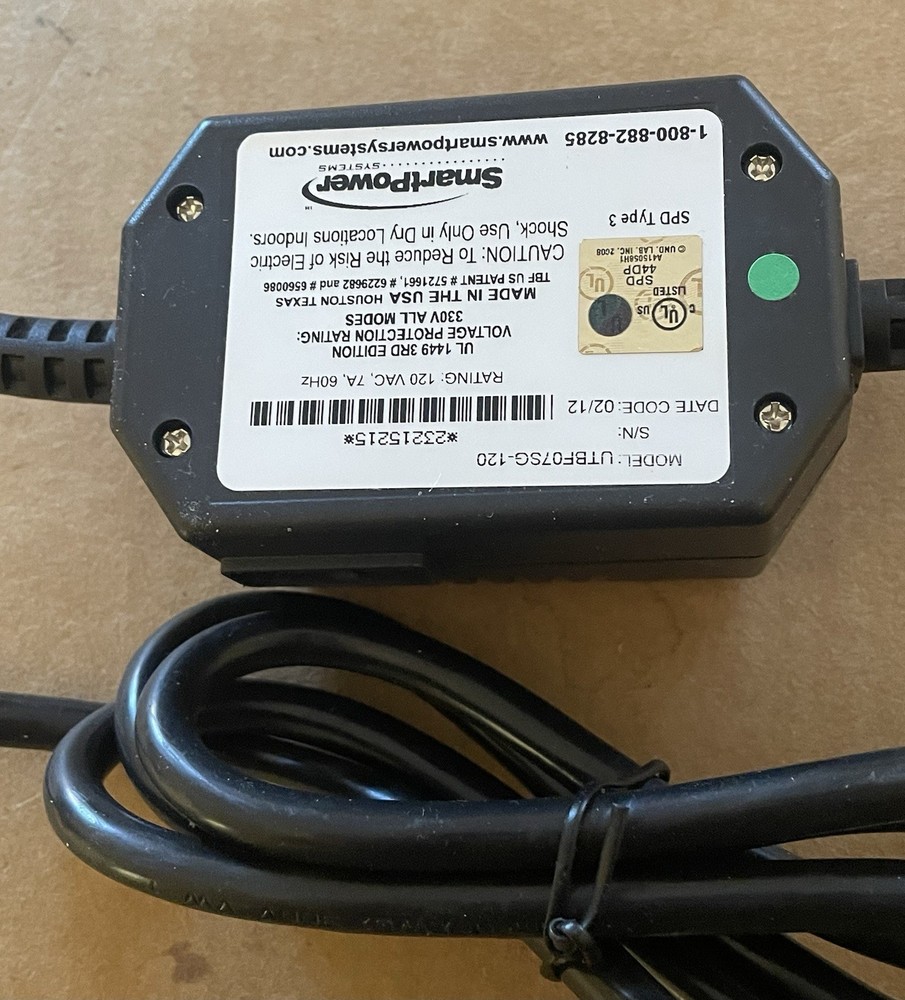 SMARTPOWER SYSTEM MODEL UTBF07SG-120 7A 120VAC