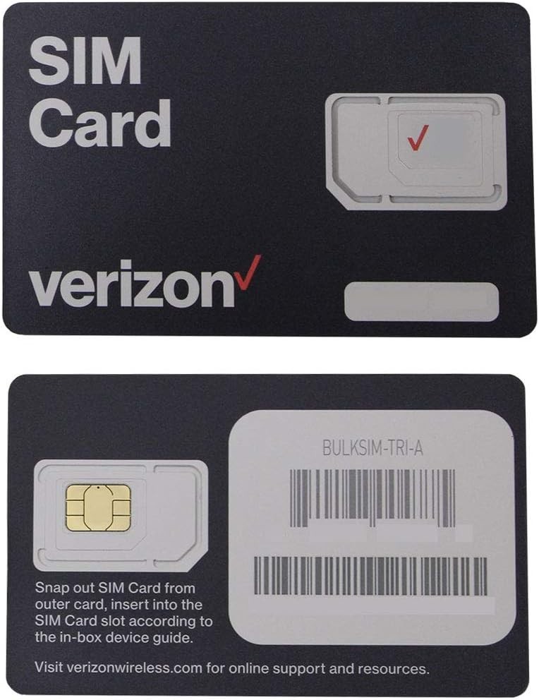 Versatile 4G LTE SIM Card - 3 Sizes (Nano/Micro/Standard) for Verizon Users