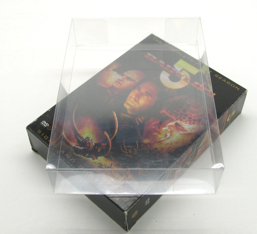 10x DVD OVERSIZED BOX SET (SIZE DVO E) - CLEAR PLASTIC PROTECTIVE BOX PROTECTOR