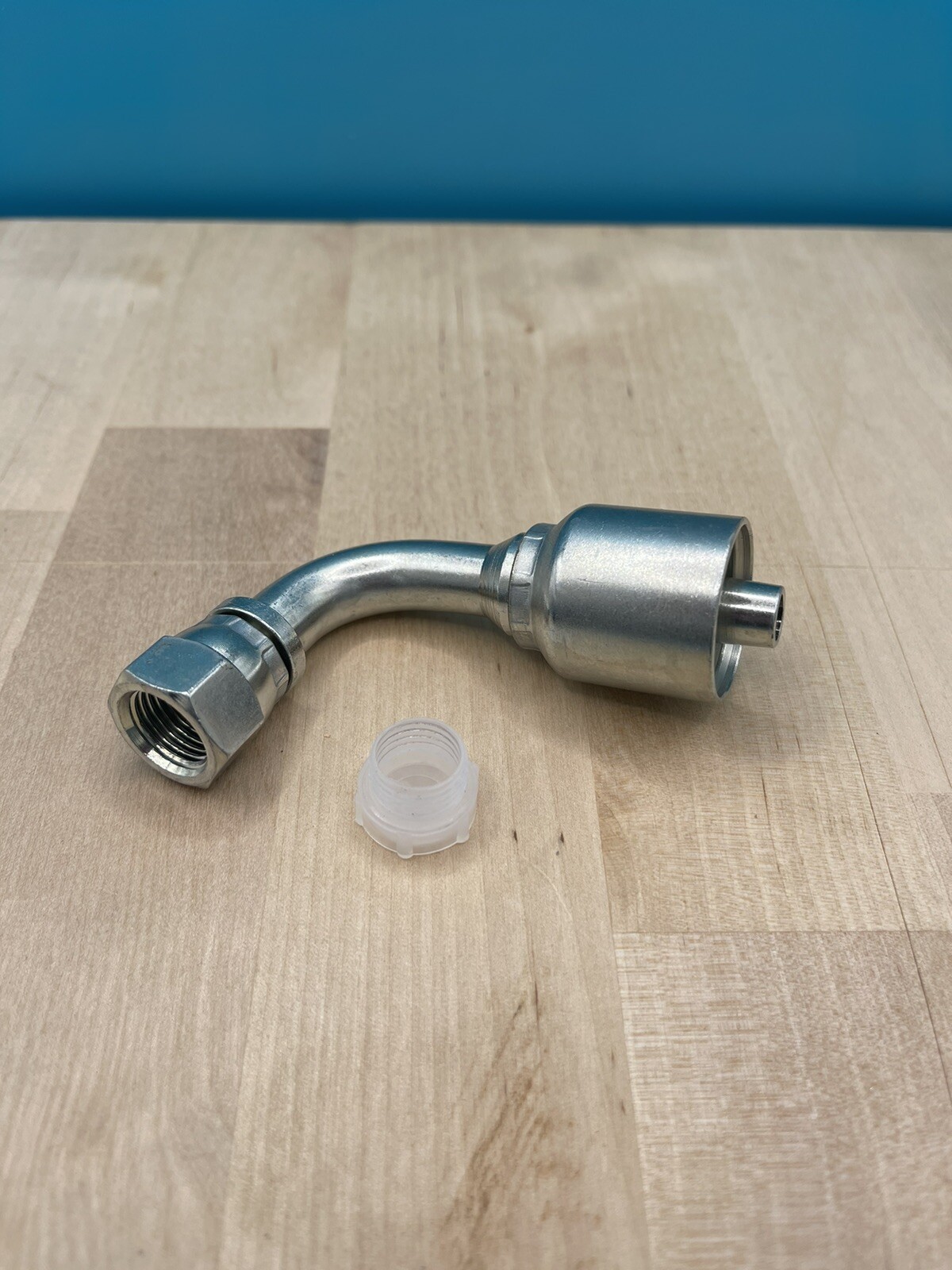 10 Parker Style 13943-6-6 Hydraulic Hose Crimp Fittings 3/8” Hose X 3/8” FJIC 90