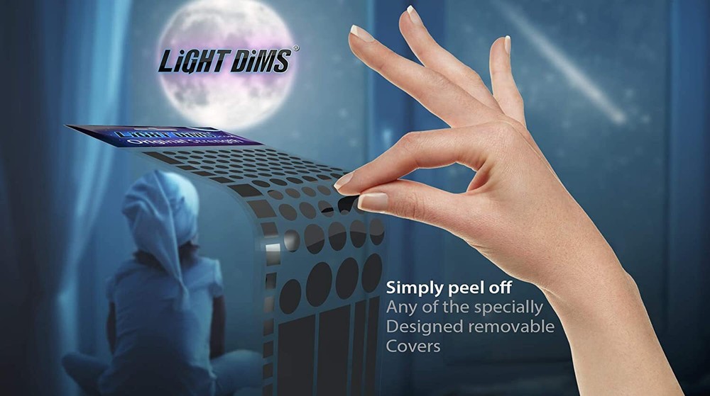 LightDims Original Strength Light Dimming LED Covers- Light Dimming Sheet
