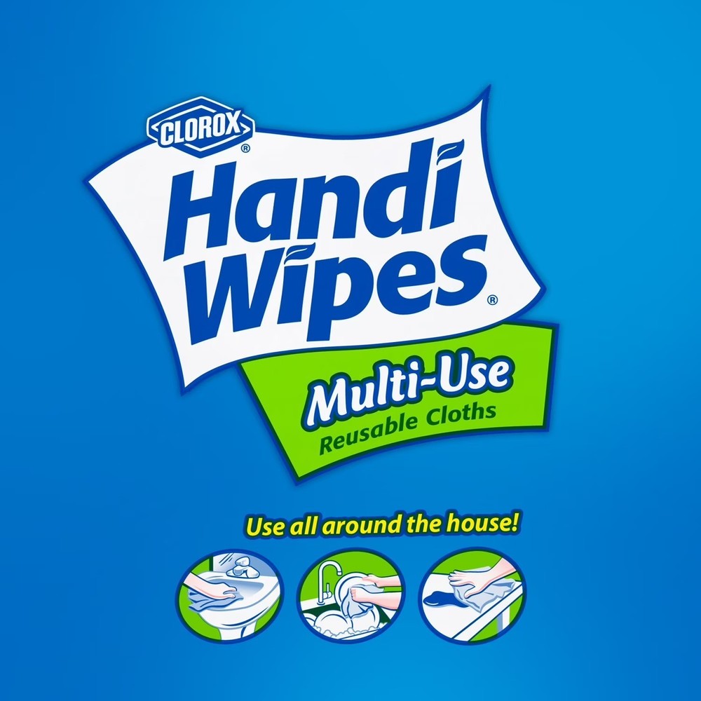 Clorox Handi Wipes Multi-Use Reuseable Cloths, 36 Count