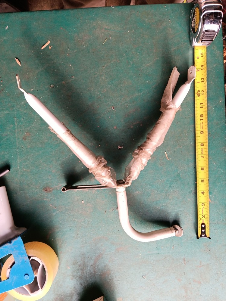 White Fender Towing Mirror Bracket Assembly