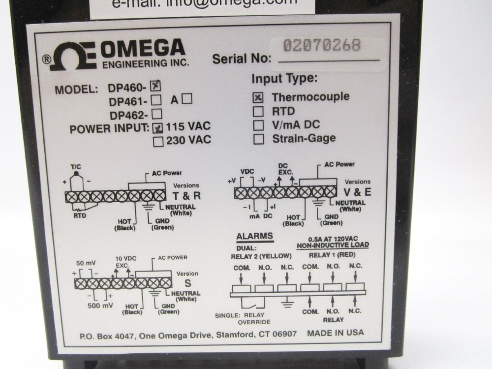 OMEGA DP460 115VAC NSMP