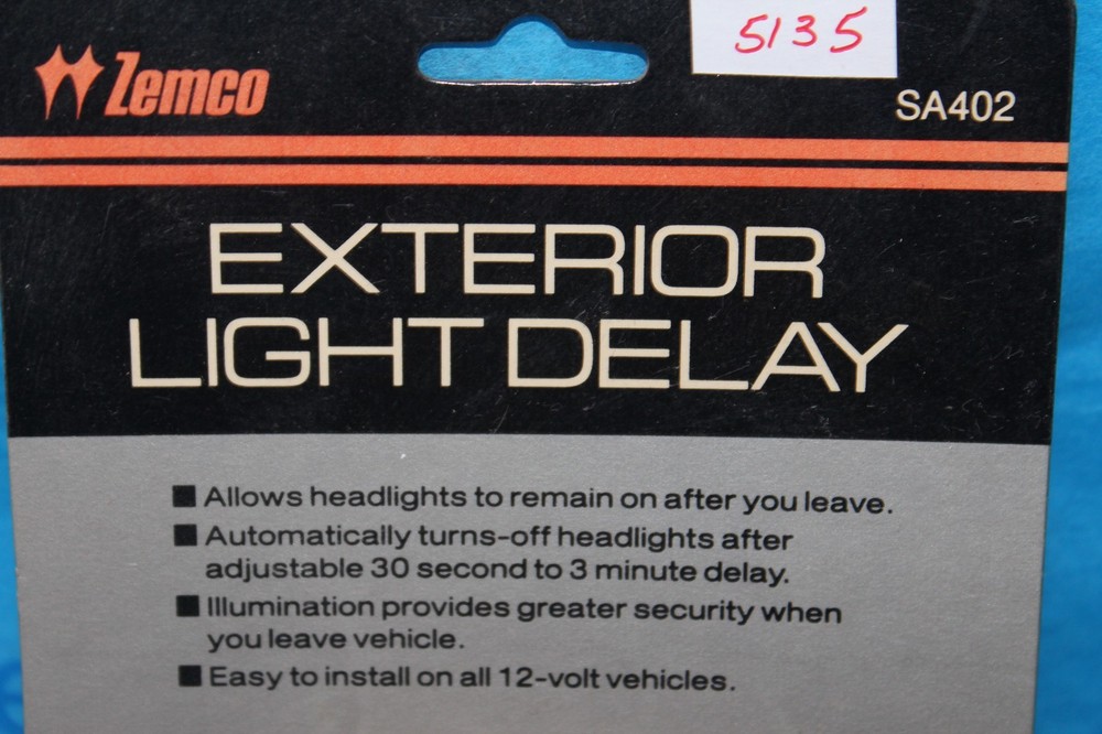 Zemco SA402 Exterior Light Delay