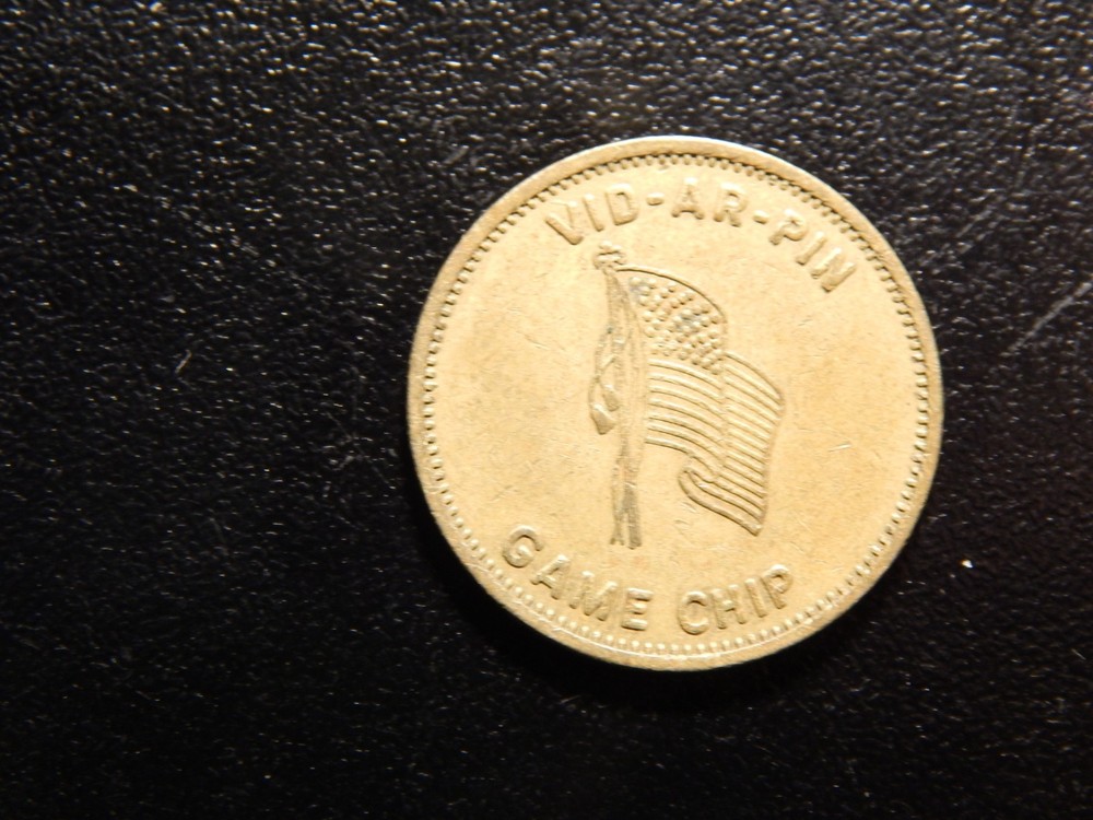 VID-AR-PIN GAME CHIP TOKEN!  ZZ735XUX