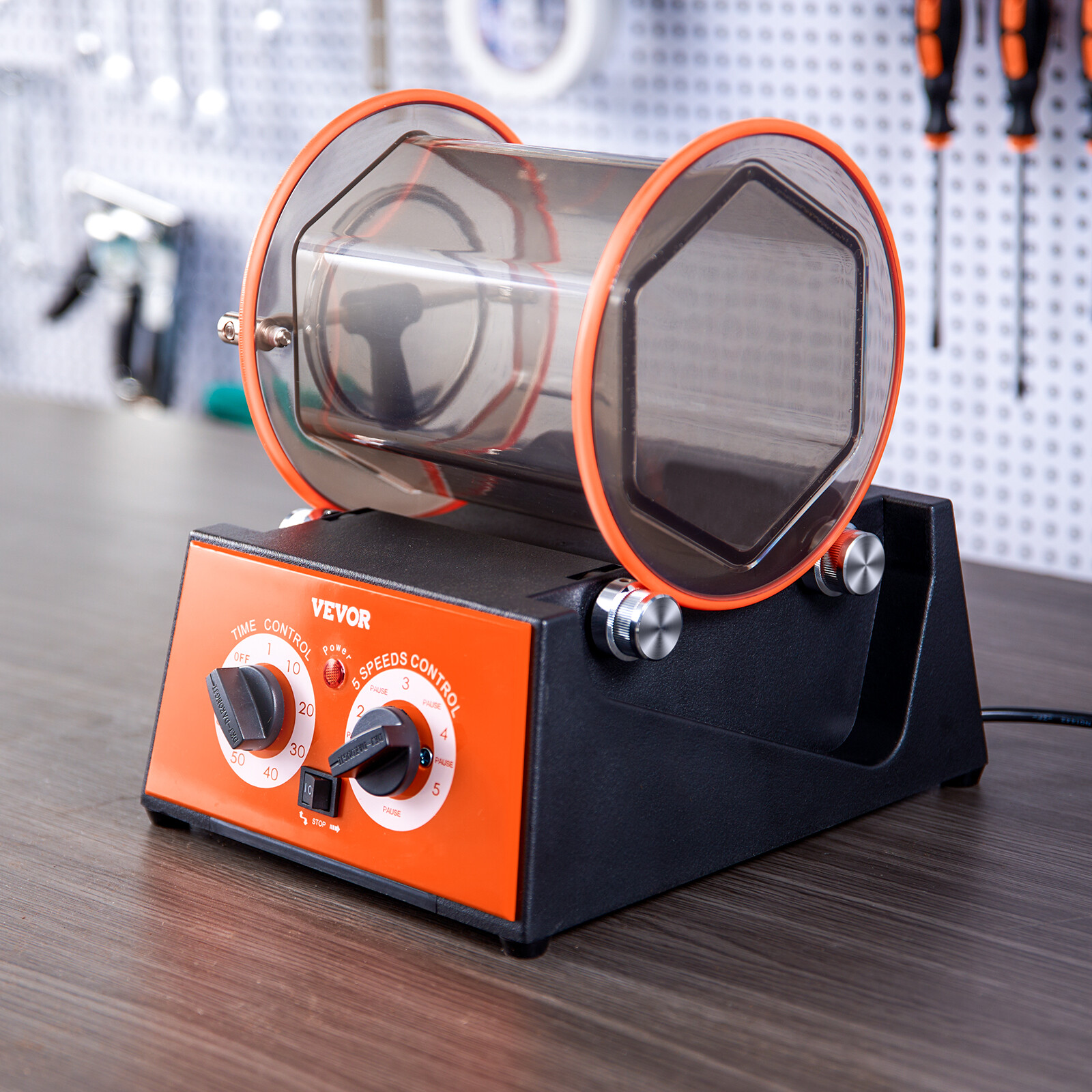 VEVOR 5kg Rotary Tumbler Surface Polisher Jewelry Polish Finish Machine Gem DIY