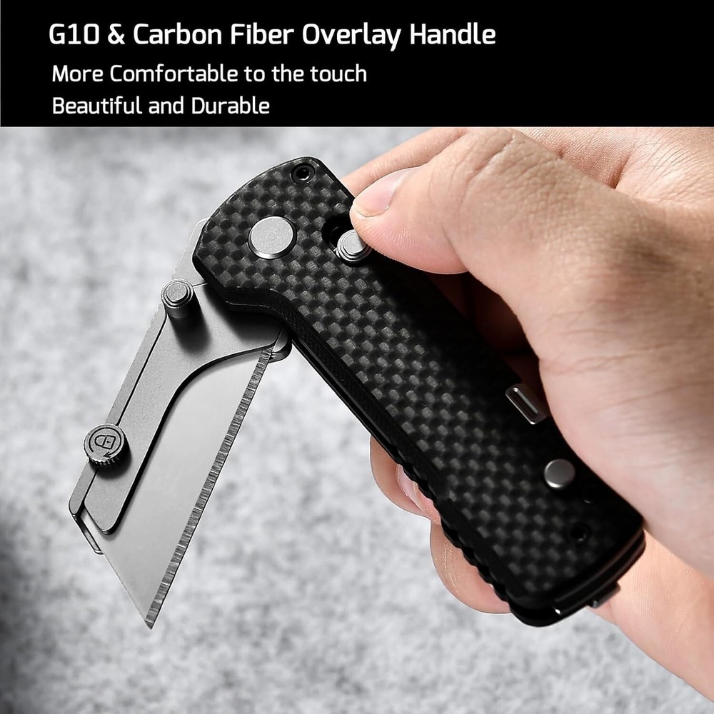 OKNIFE U1 Pro Multitool Folding Utility Knife with Folding Screwdriver Rail Lock