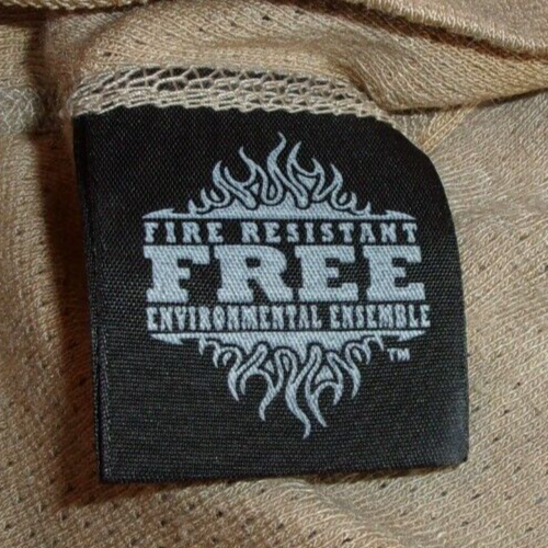 DEFECT FLAME RESISTANT MOISTURE WICKING TAN ARMY BASE LAYER THERMAL SHIRT LARGE