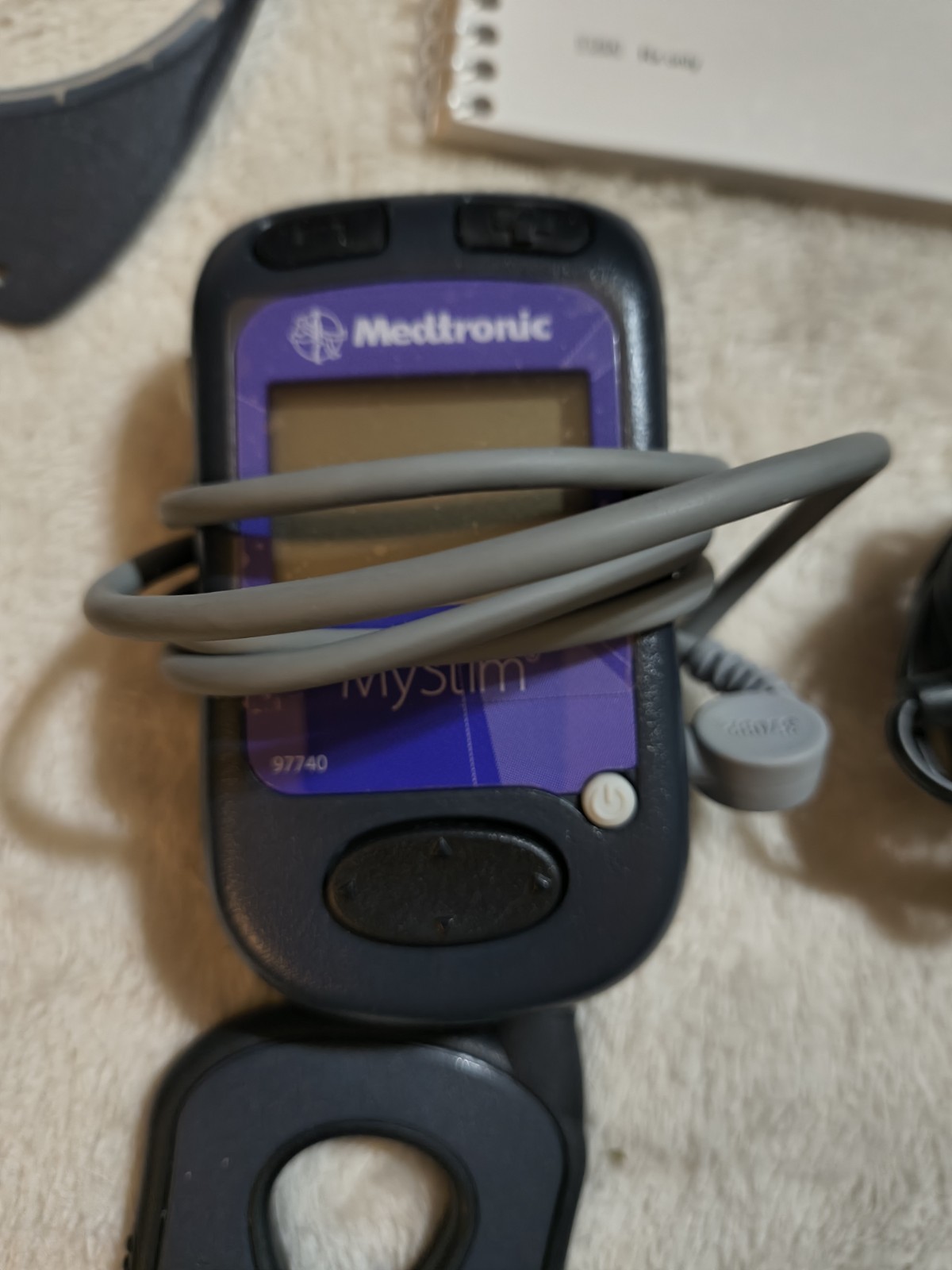 Medtronics MyStim 97740 Spinal Cord Stimulator Charger 37751 , Controller Cords