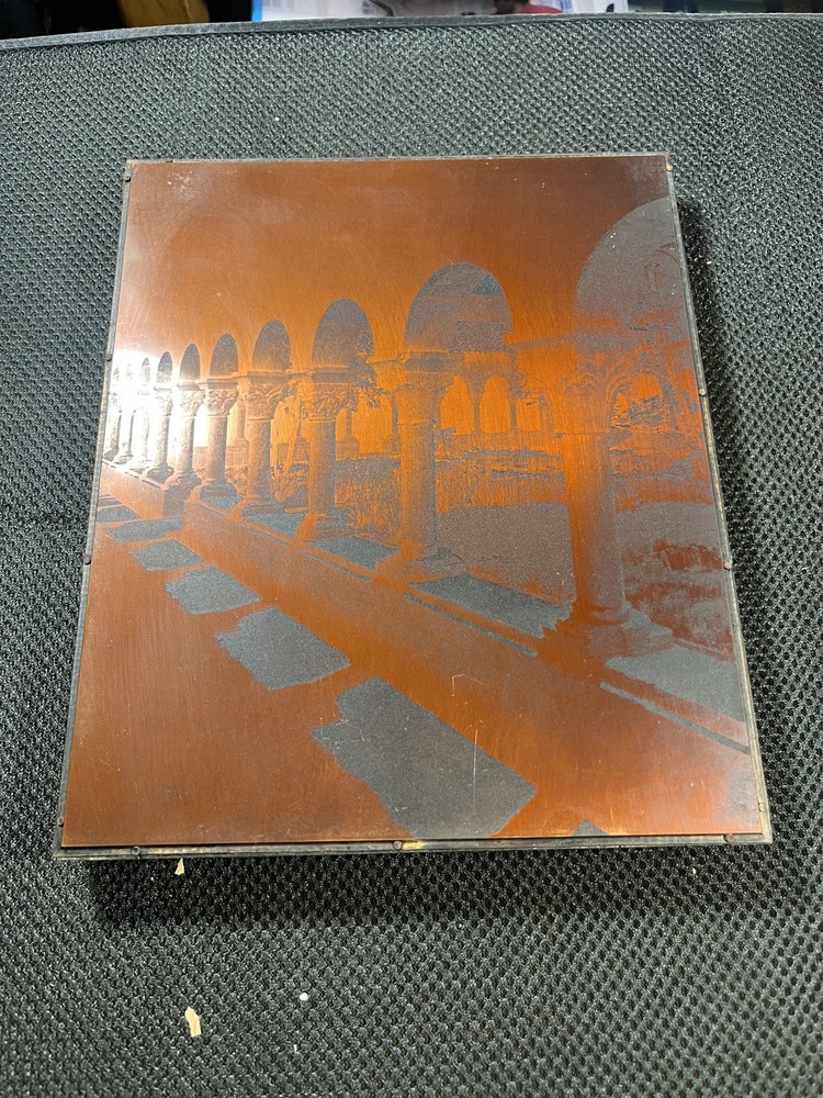 Printing Block “ Pillars" 9" x 8"