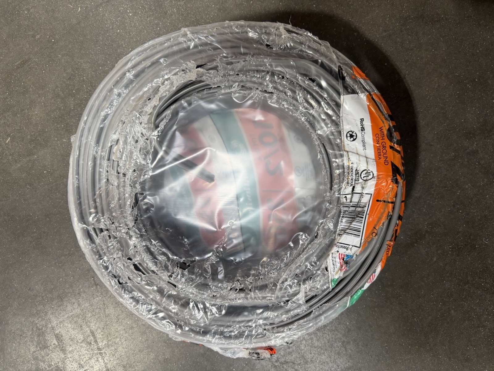 Southwire 250-ft 10/2 Solid UF-B Wire with Ground, By-The-Roll - Model 13056755