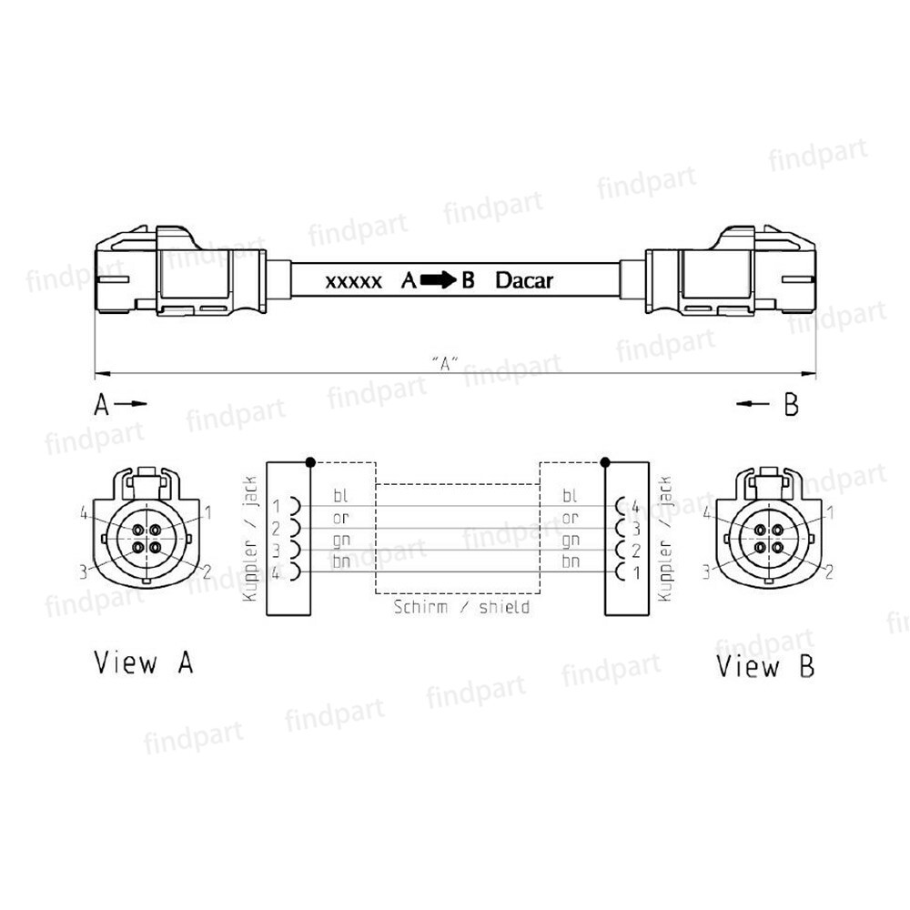 HSD Sync 3 LVDS Video Harness Test on Cable Wire Stereo Screen Connect for Ford