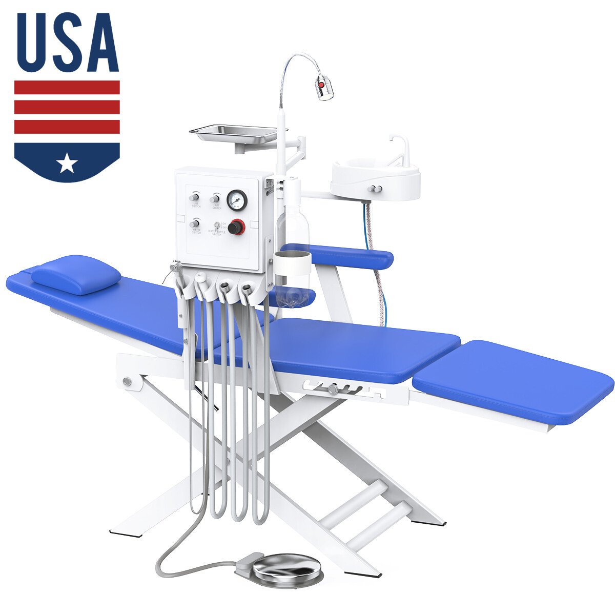 Dental Unit Chair Computer Controlled DC Motor PU Leather Doctor Stool FDA/Chair