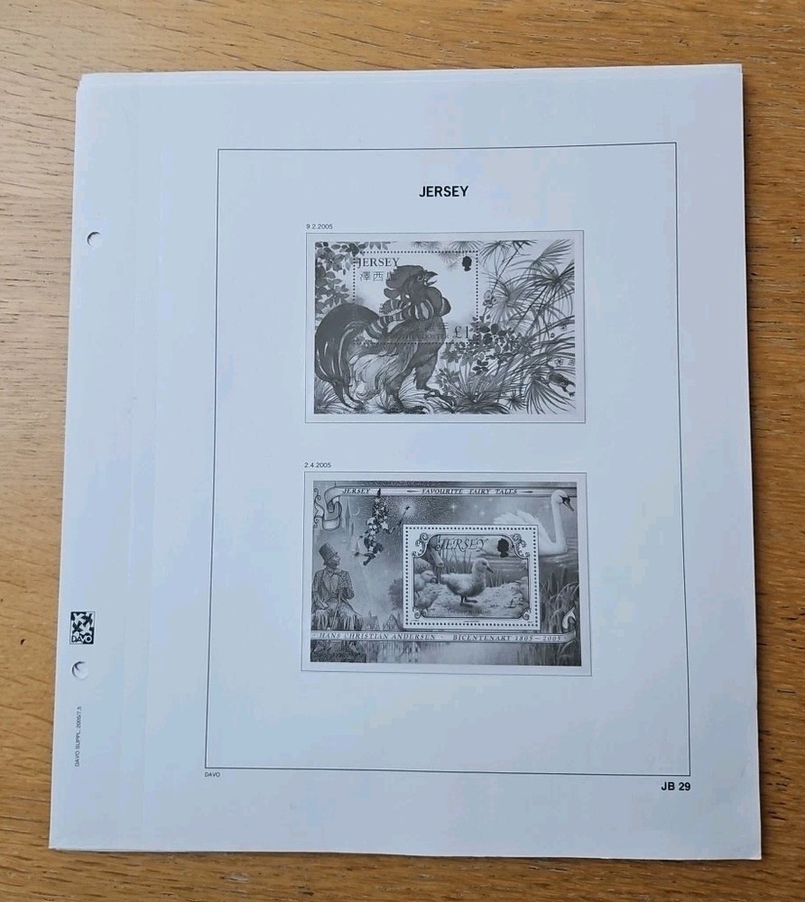 DAVO Jersey 2005 &2006 HINGLESS ALBUM PAGES