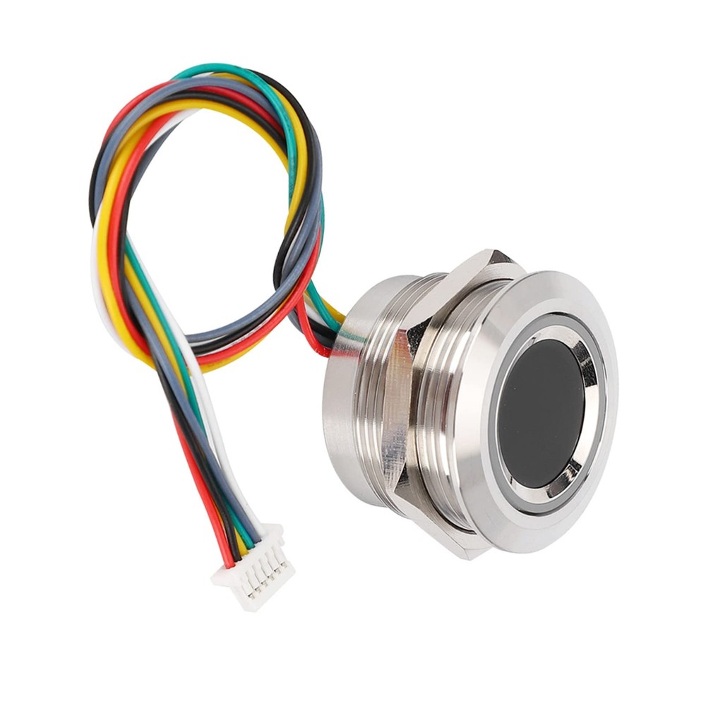 Circular Fingerprint Module, Fingerprint Scanner with 2 Color Indicator Light...