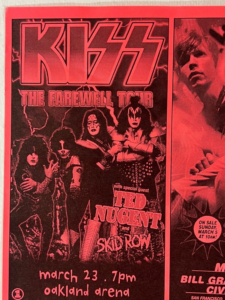 KISS, Beck, Britany Spears, George Clinton Bill Graham Presents 2000 handbill