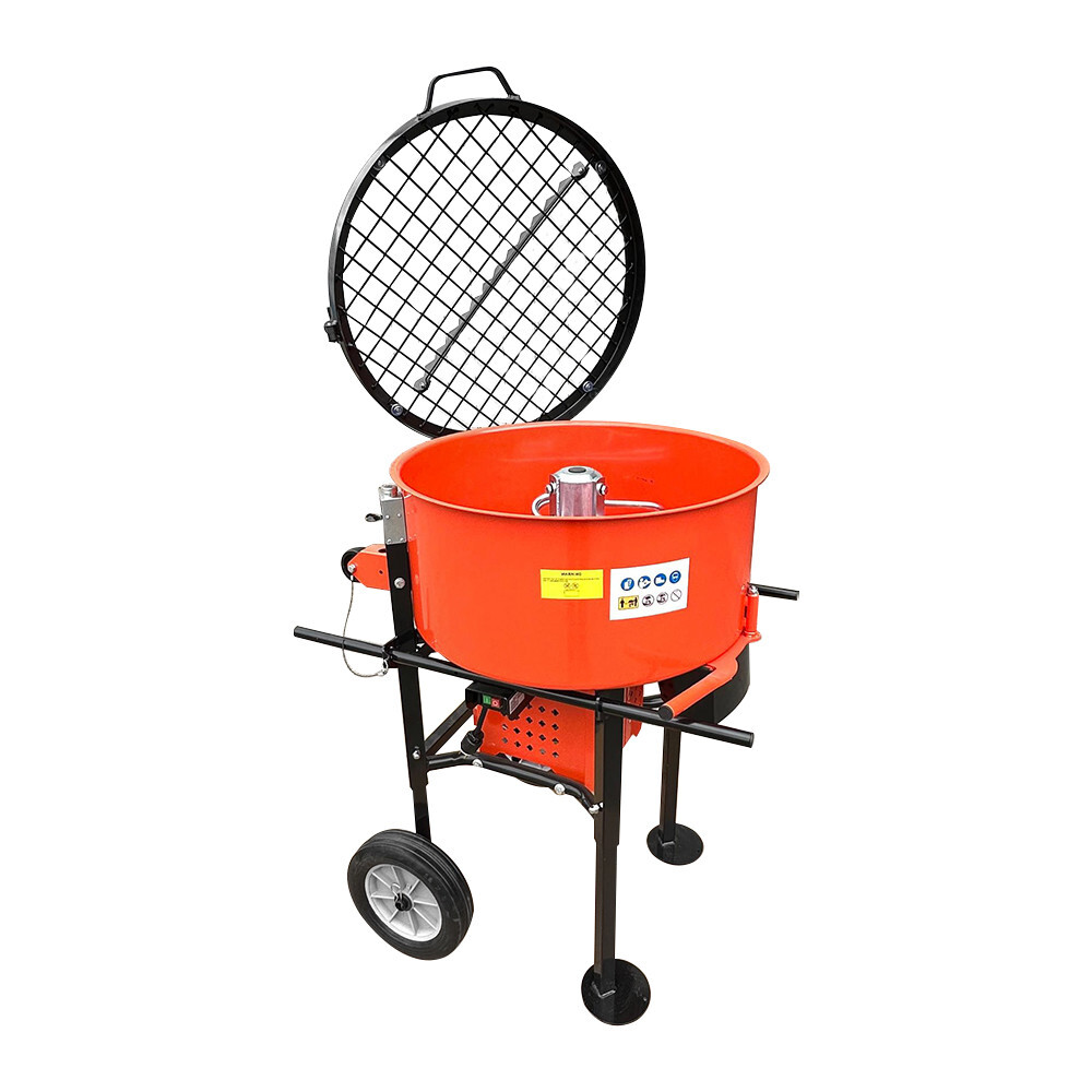 Industrial 120L Cement Concrete Mortar Stucco Mixer 120 Liter 110V Cement Mixer