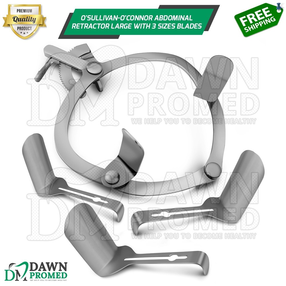 O'Sullivan-O'Connor Abdominal Retractor Large With 3 Size Interchangeable Blades