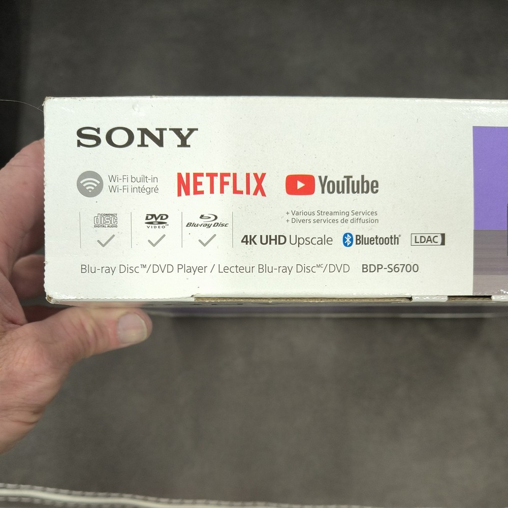Sony 4k Uhd Upscale Bluetooth Blu-ray Player + various Streaming WiFi Built In