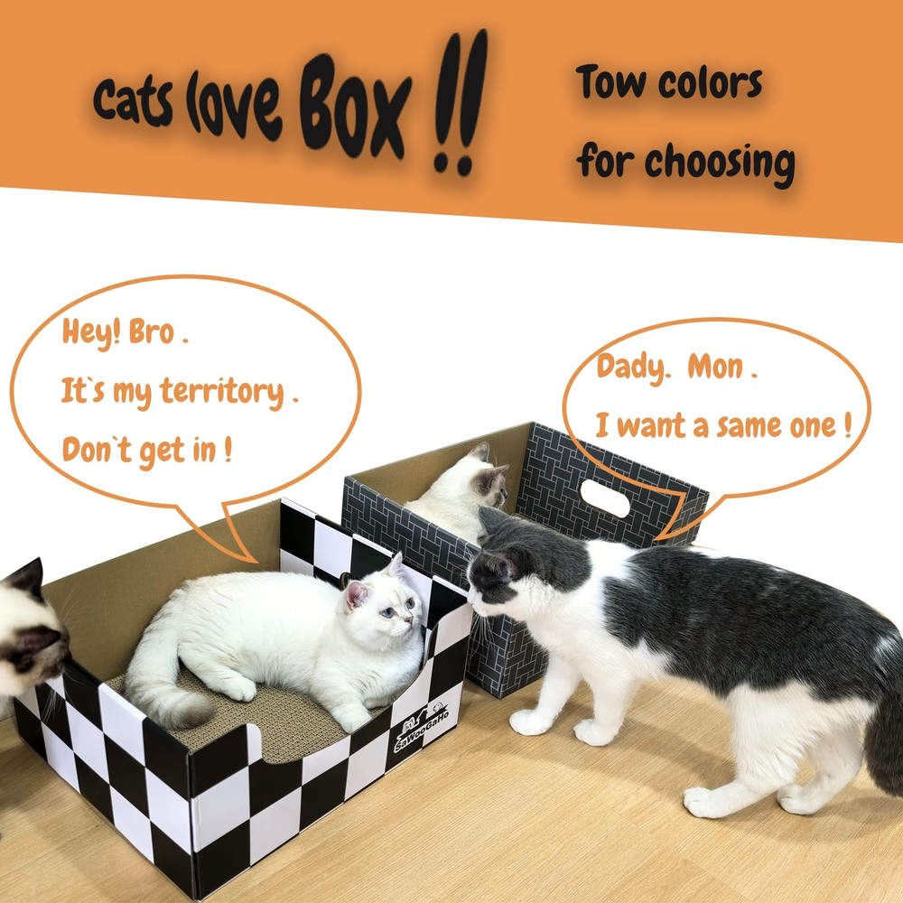 Extra Large Cat Cardboard Scratcher Double Sided Pad