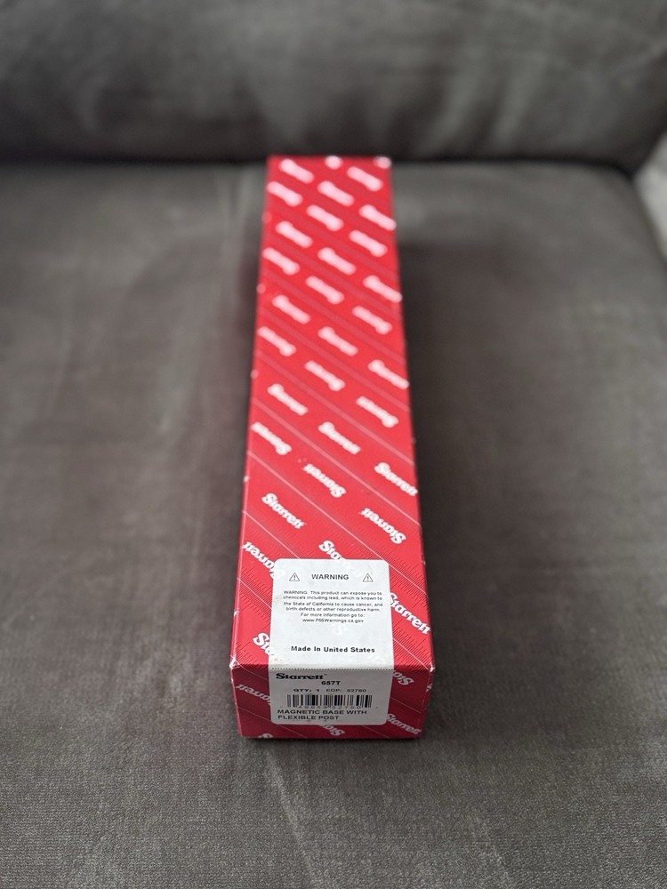 Starrett 657T Magnetic Base with Flex-O-Post Assembly