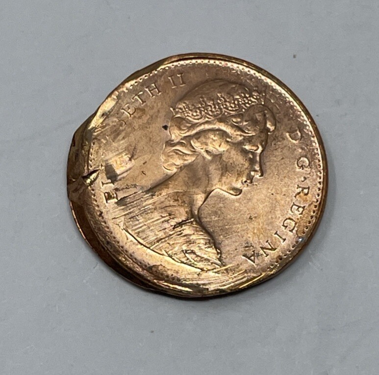 1978 Canada 1 Cent Major Error Feed-miss Strike #C458