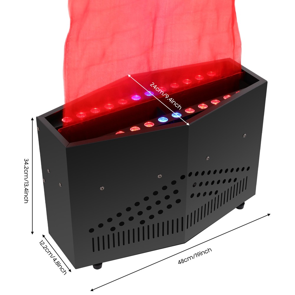 24 LED Flame Fire Light Machine Stage Atmosphere Effect Fake Fire Flame Machine