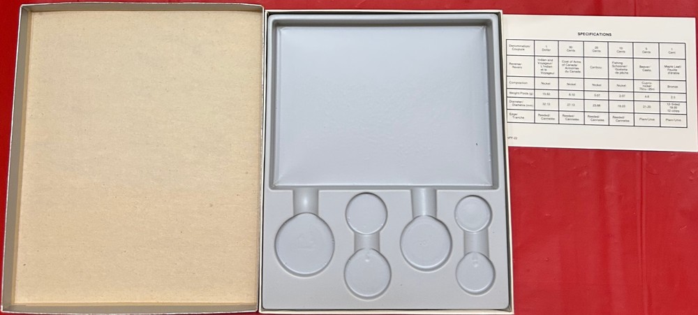 1985 Canada Specimen Set Plus COA & Box