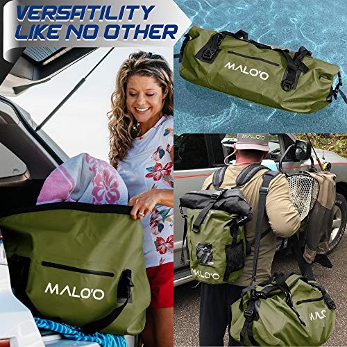 Roll-Top Duffle 60L Dark Green