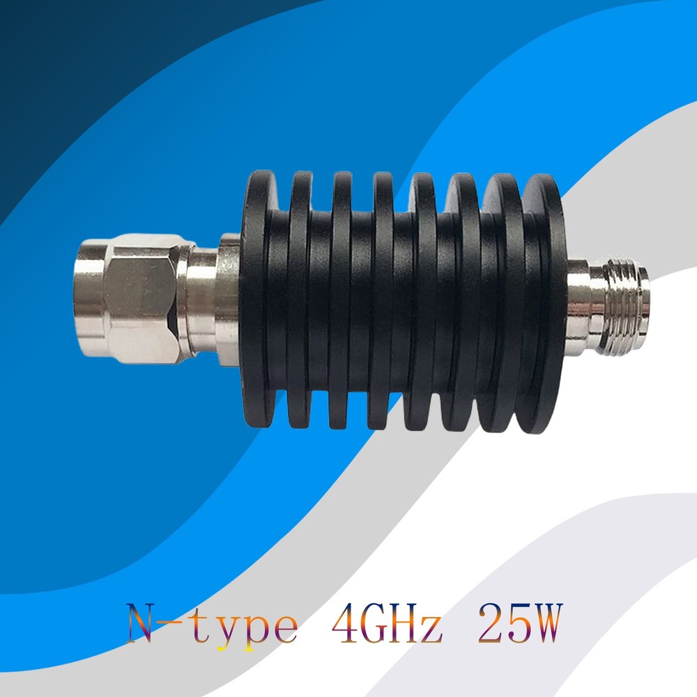 25W N-Type RF Fixed Coaxial Attenuator 10dB for RF Network Analyzer Calibration