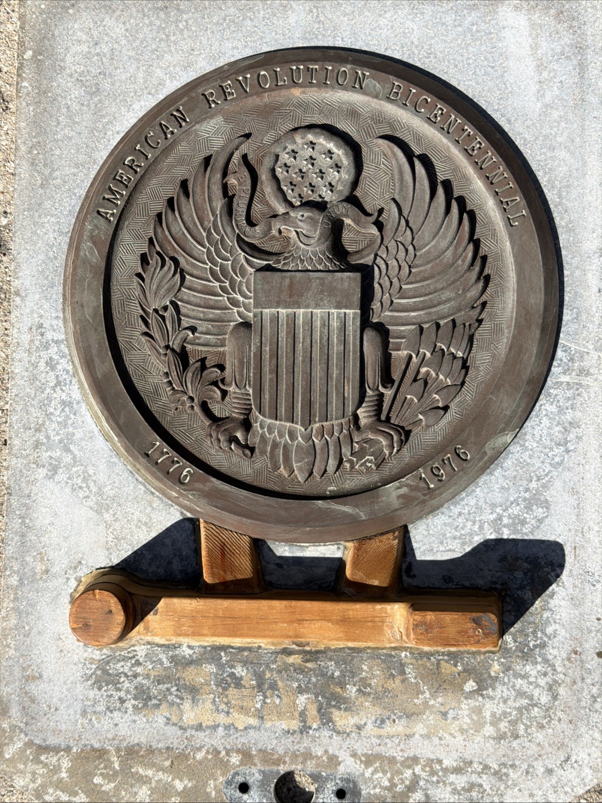 VTG Industrial Aluminum & Bronze Foundry Mold American Eagle Bicentennial ’76