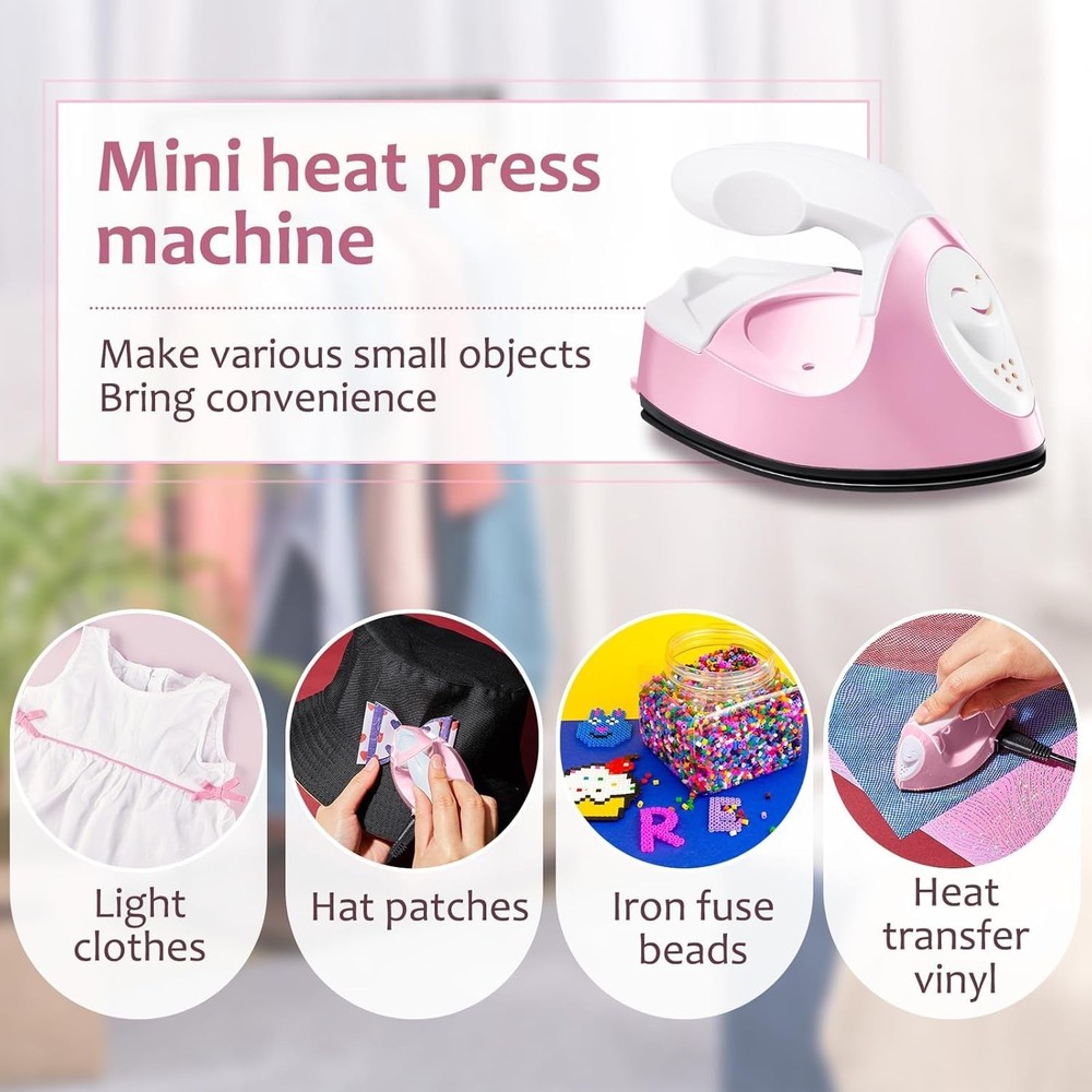 Lightweight Mini Craft Iron with Charging Base - Perfect for Small Projects