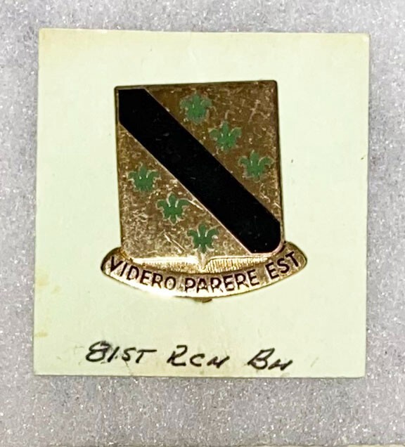 WWII 81st Recon BN DI PB