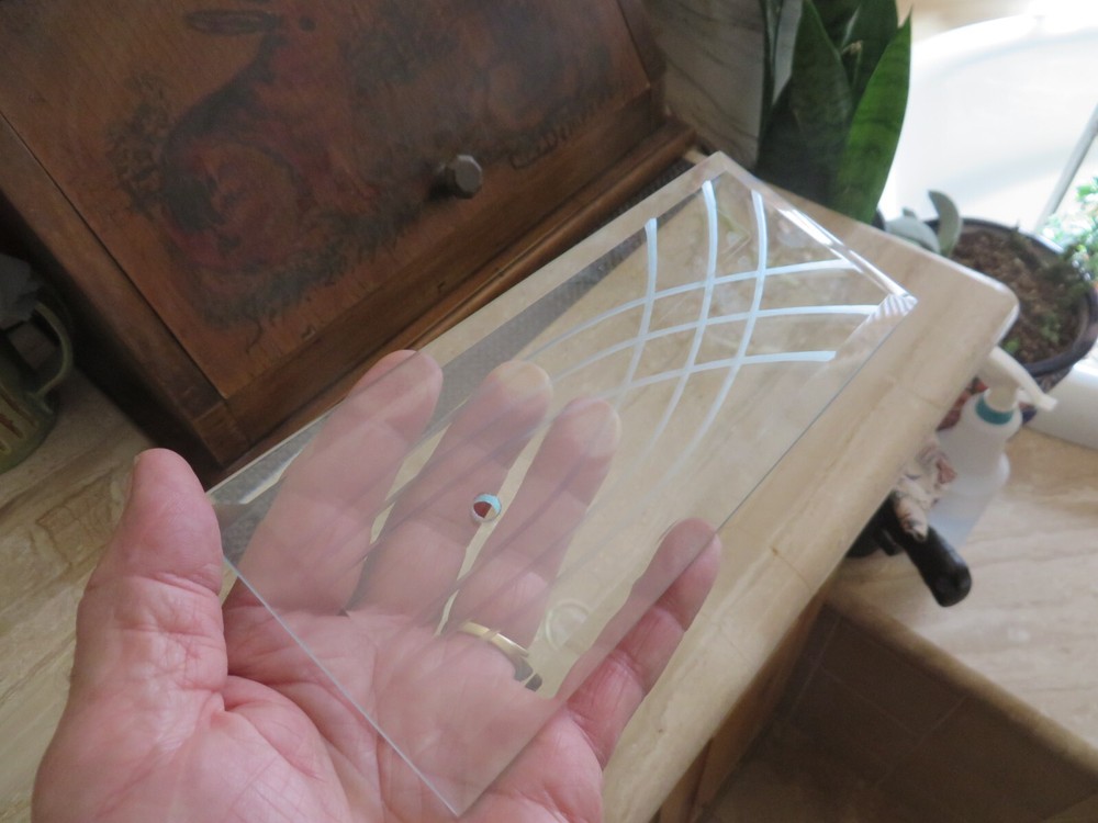 Beveled with Design Glass Panel *