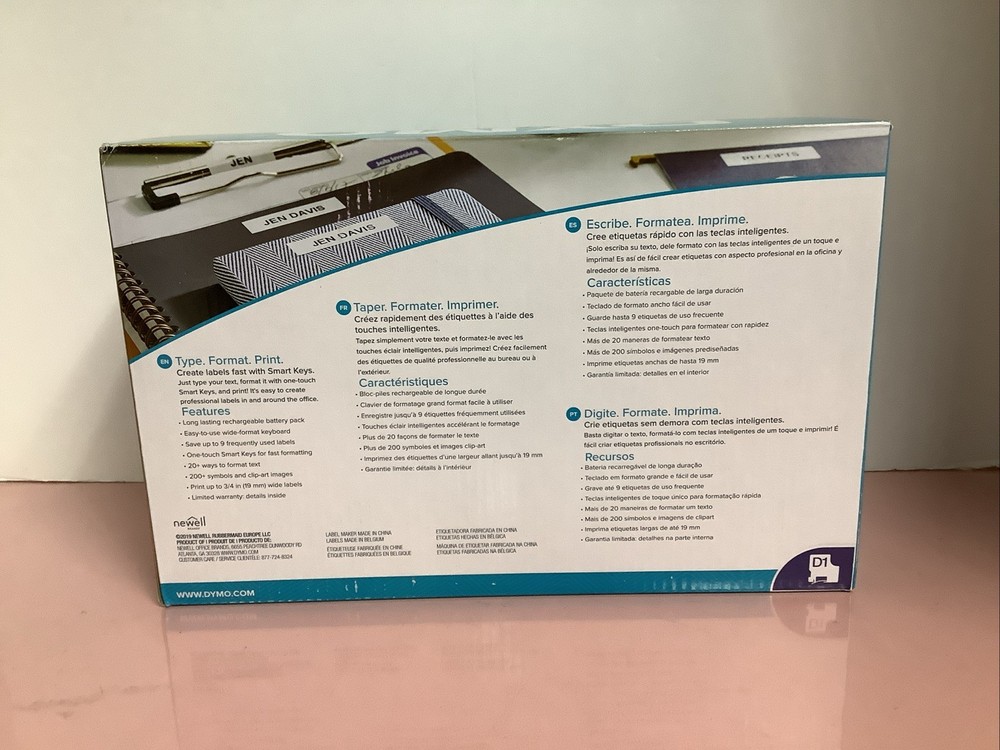 Dymo LabelManager 360D Desktop Label Maker Thermal Printer w Battery AC Adapter