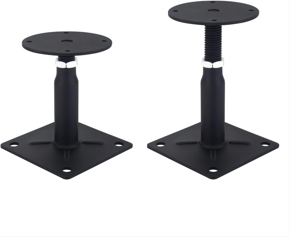 2 Pack Adjustable Floor Jack 4" to 7", Mini Screw Jack, RV Step Stabilizer for L