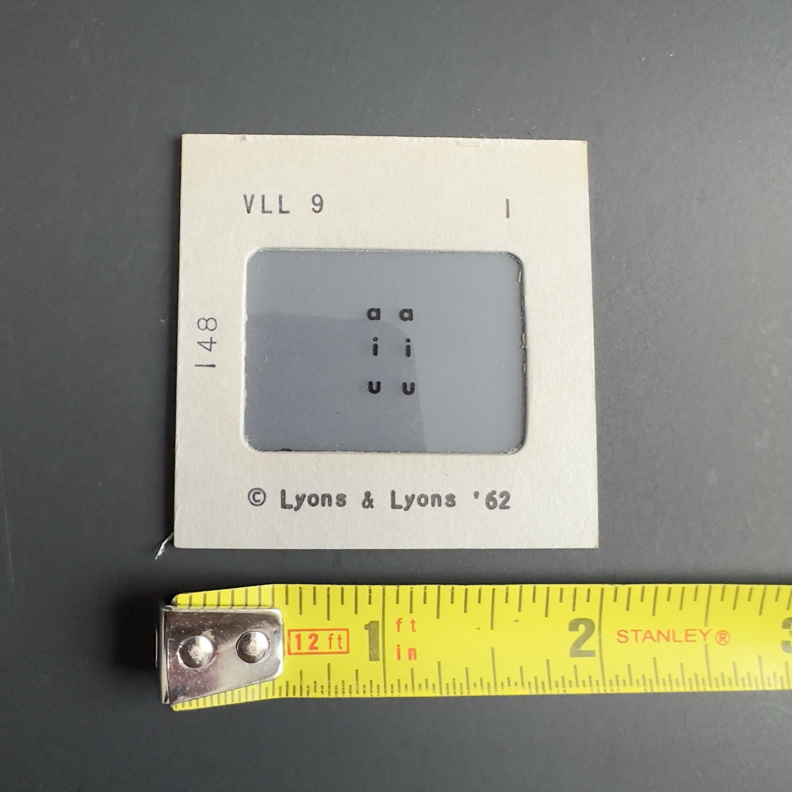 Vintage 1962 Case Of Optomology Eye Doctor Vision Word Slides EUC