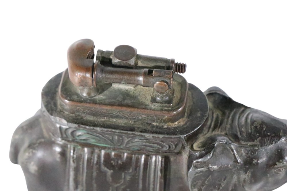 Ronson Elephant Cigarette Lighter as is