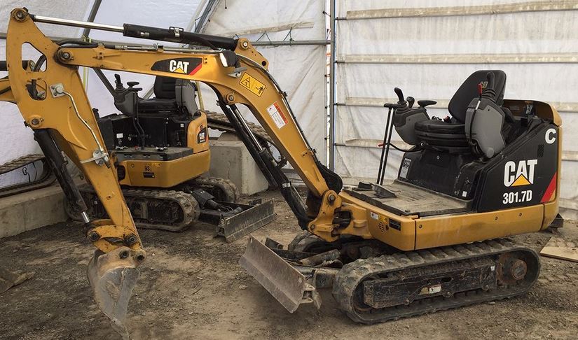 Compatible Decals For CATERPILLAR 301.7D Adhesive Complete Kit