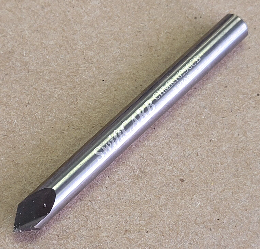 SWIFTCARB CHMR16290CB CHAMFER MILL, 2FLUTE 2.5" OAL