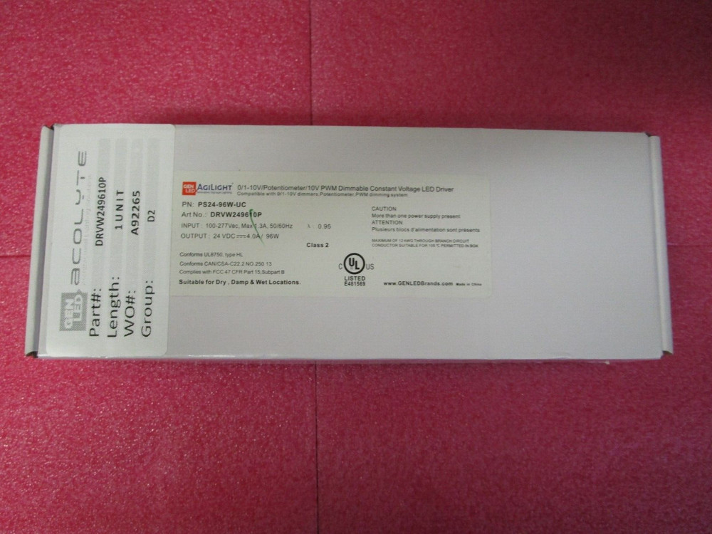 PS24-96W-UC Agilight Dimmable Constant Voltage LED Driver