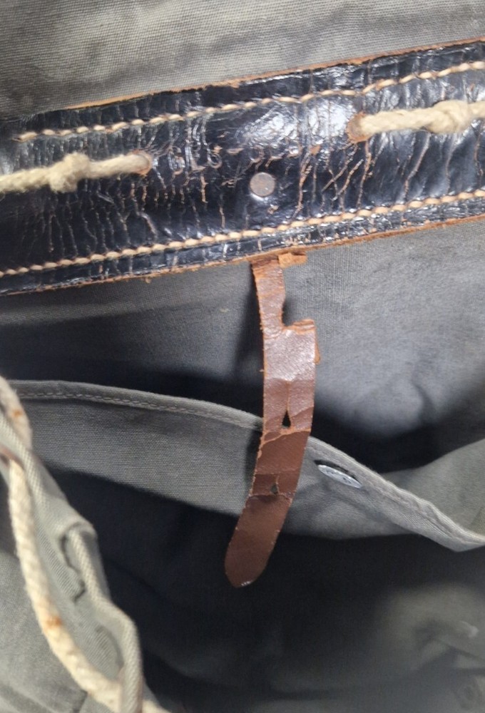 Vintage Austrian Military Bag Backpack