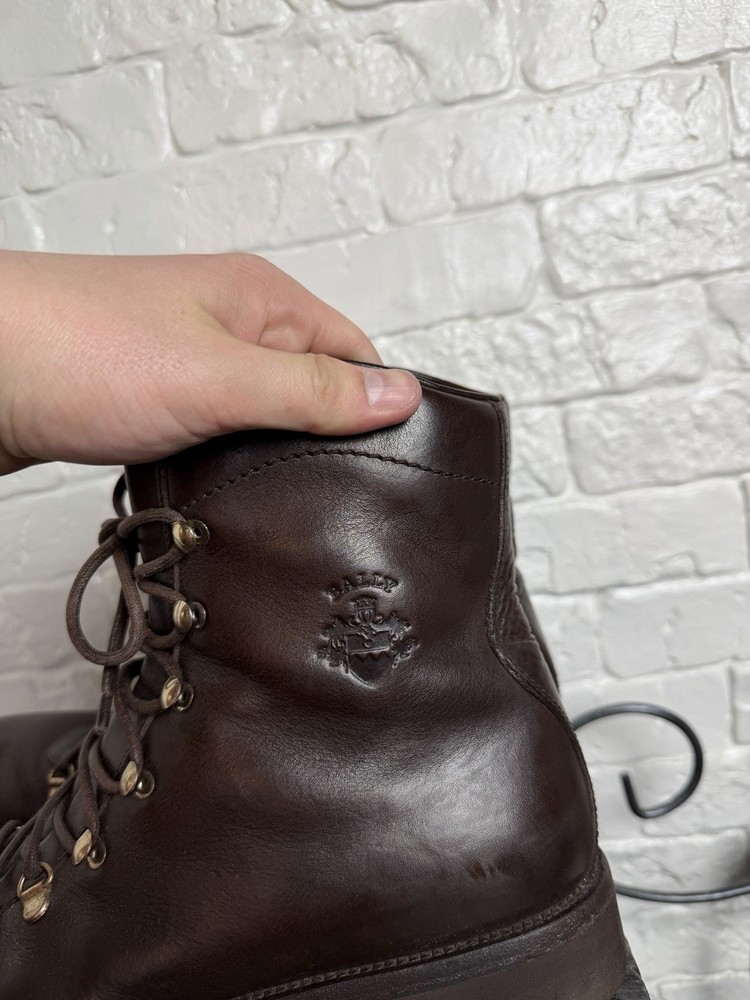 Bally Men's Leather Boots Size 10 Brown