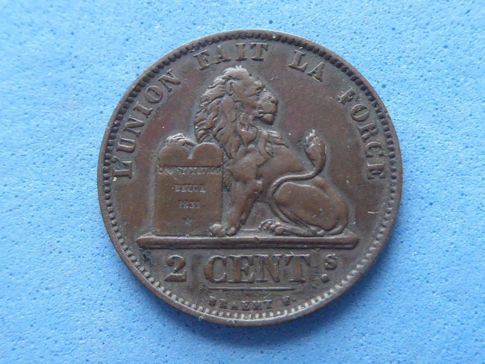 986) Belgium 2 Centimes 1873 £2.00