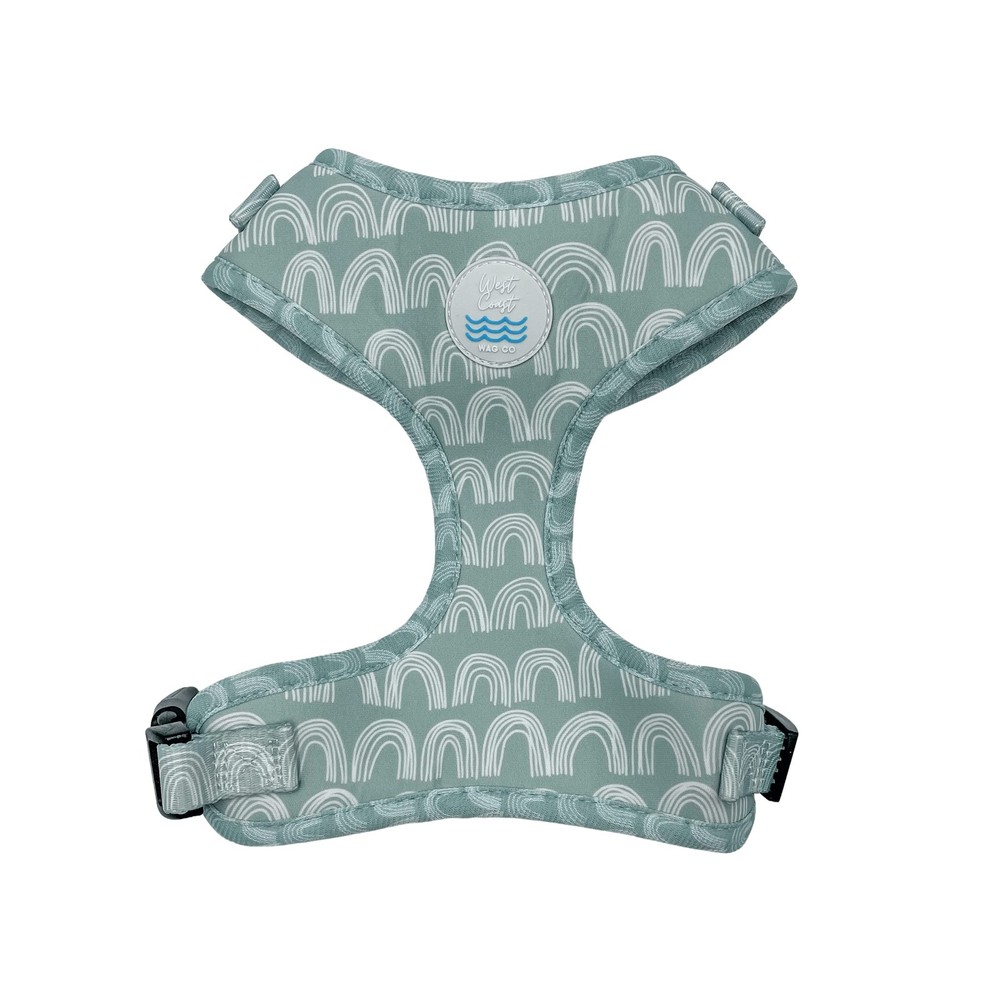 Mint Rainbows Dog Harness (Large, Mint)