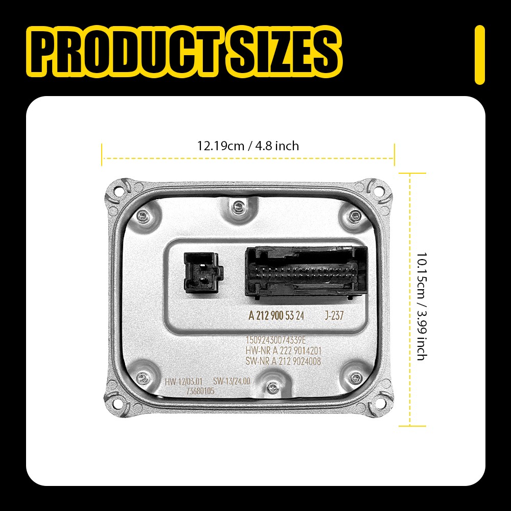 LED Headlight Ballast Control Unit Module For 2014-2016 Mercedes-Benz E-CLASS