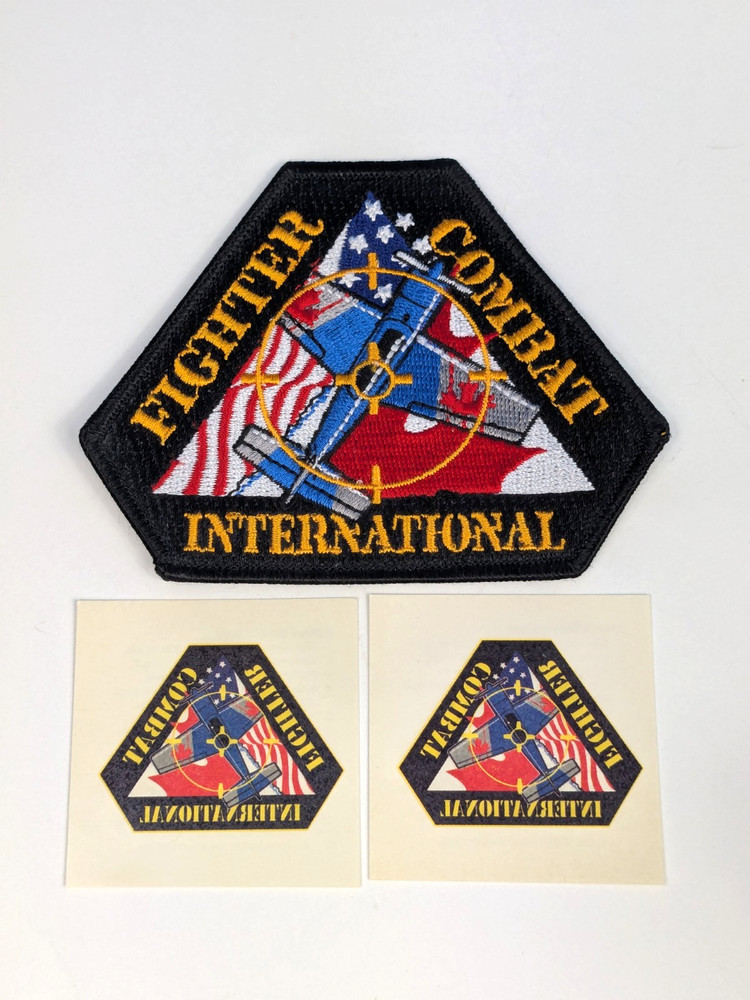 Fighter Combat Intl Embroidered Patch & Tattoos Pilot Flying Aviation LOT